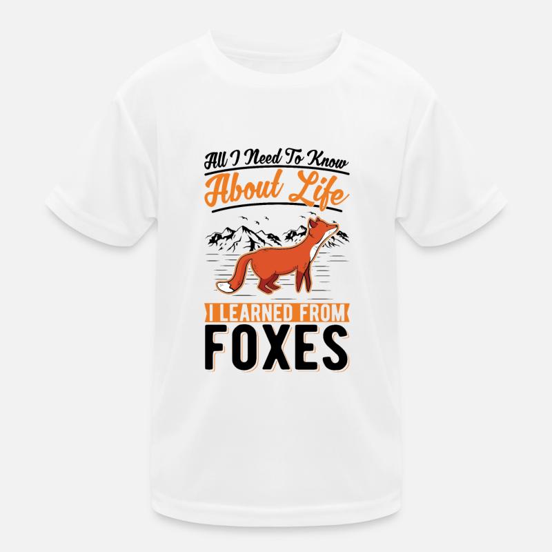 Fuchs Geschenk Rotfuchs Kinder Funktions-T-Shirt