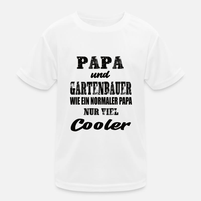Papa und Gartenbauer Kinder Funktions-T-Shirt