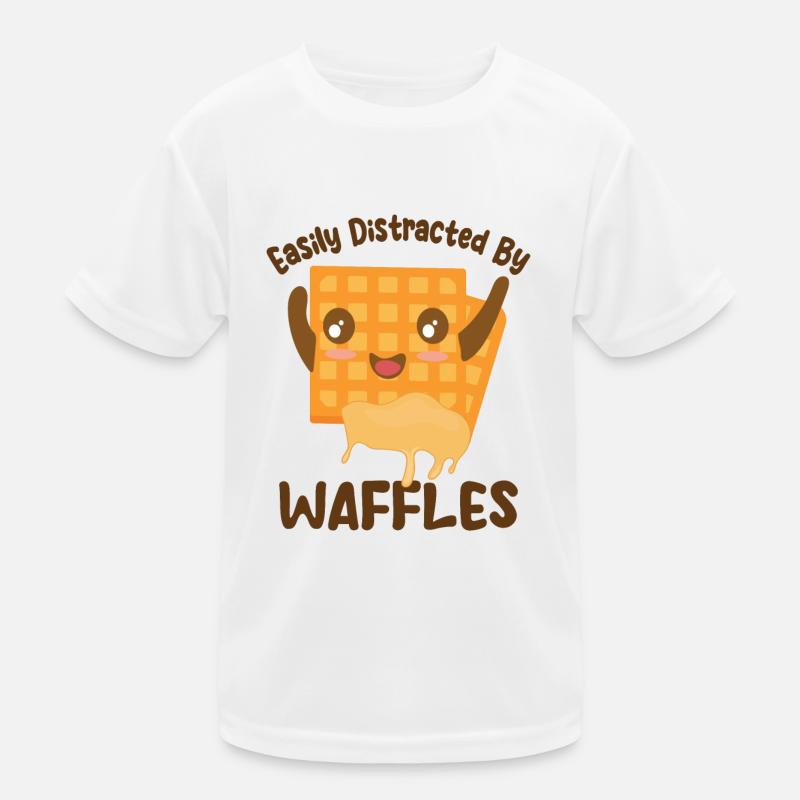 Ablenkt von Waffles Pancake Fast Food Kinder Funktions-T-Shirt