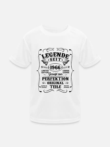 Legende Seit 1966 - Kinder Funktions-T-Shirt - Weiß