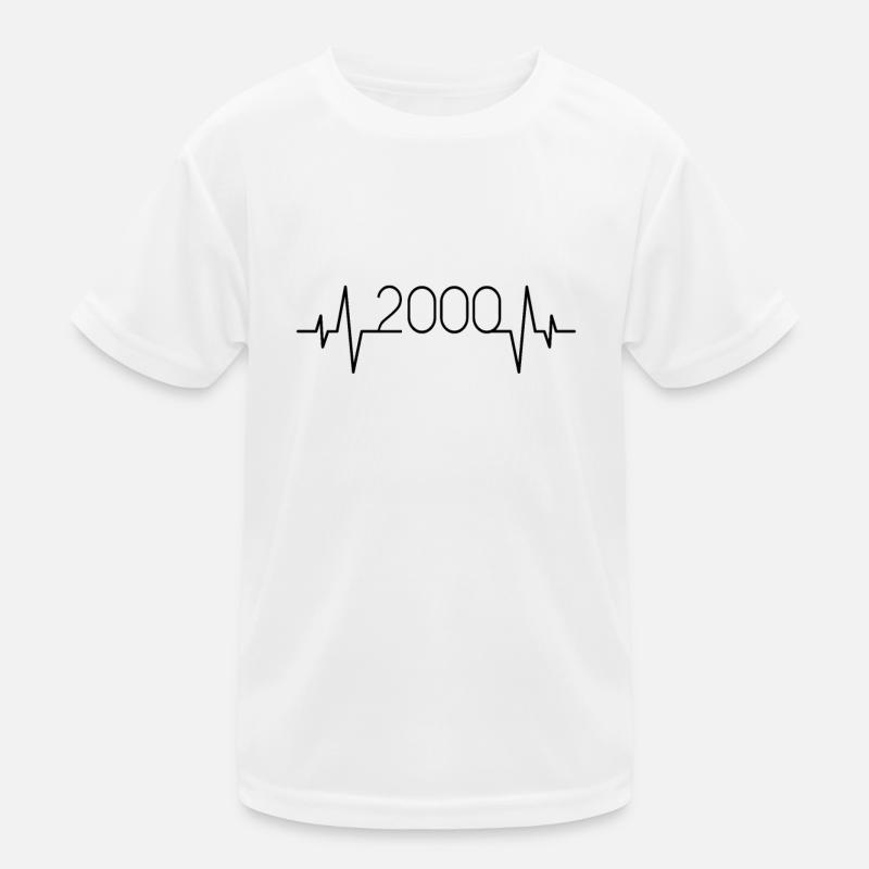 2000 Herzschlag Kinder Funktions-T-Shirt