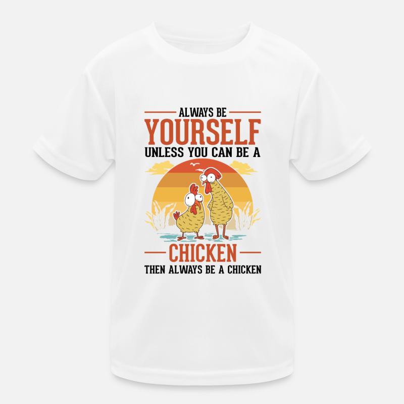 Chickens Chicken Breeding Chicken Farmer Kids Functional T-Shirt