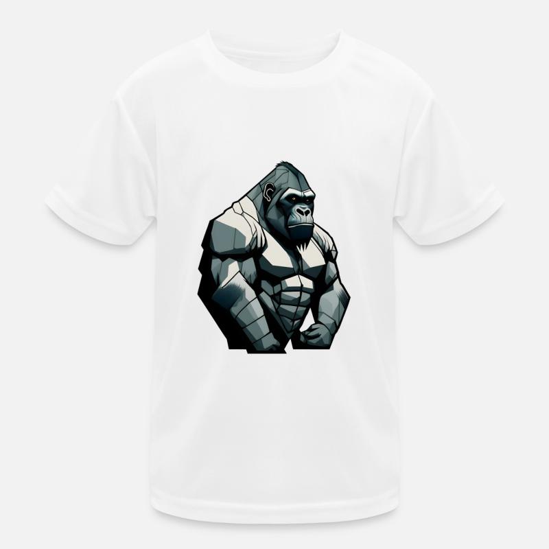 Gorilla mit einfachem Design Kinder Funktions-T-Shirt