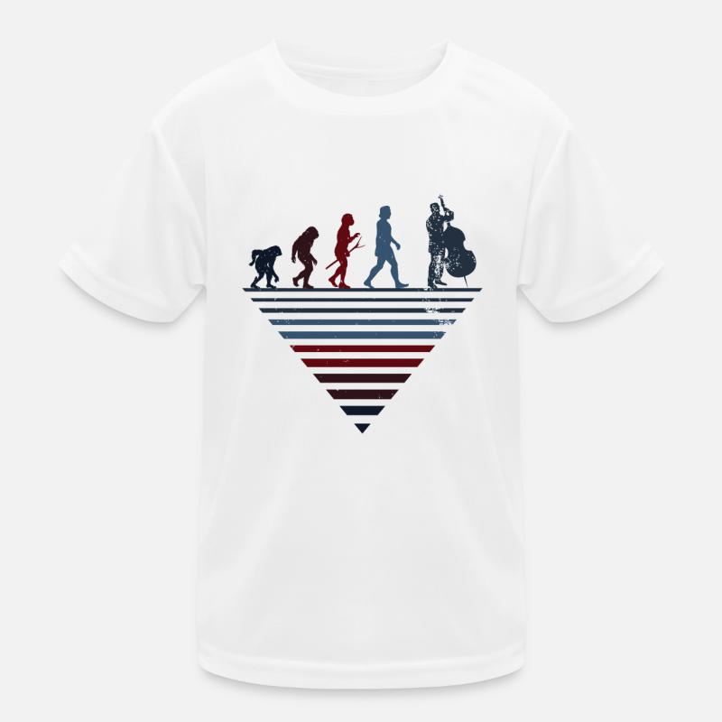 Menschliche Evolution - Vintage Cello Kinder Funktions-T-Shirt
