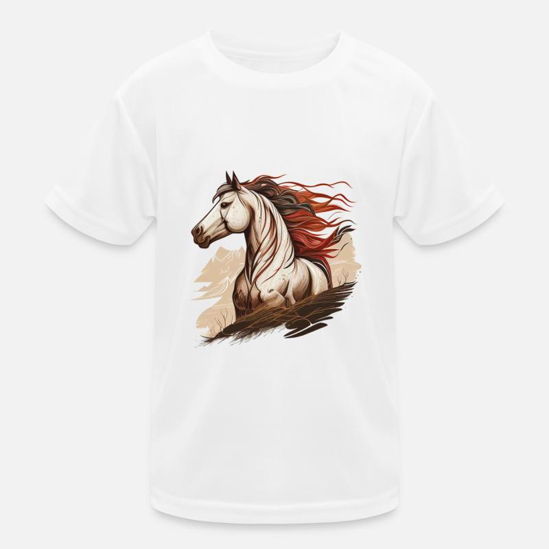 Cheval sauvage T-shirt sport Enfant