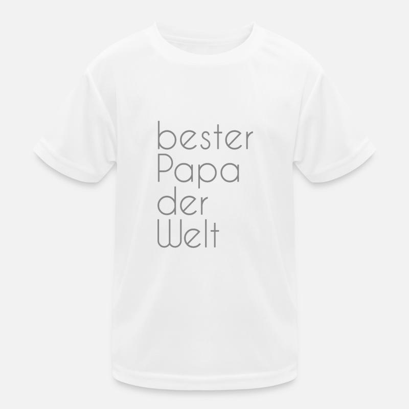 bester Papa der Welt Kinder Funktions-T-Shirt