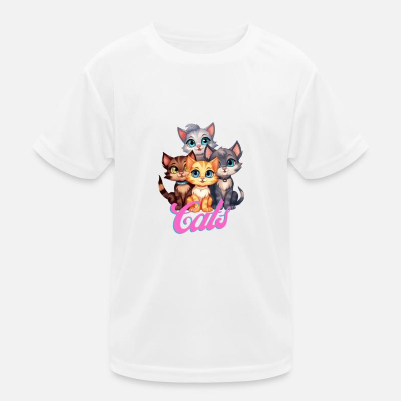 Cats Kids Functional T-Shirt