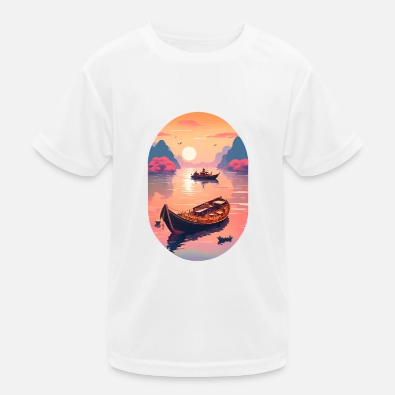 Sunset Serenade, Ninh Binh Kinder Funktions-T-Shirt