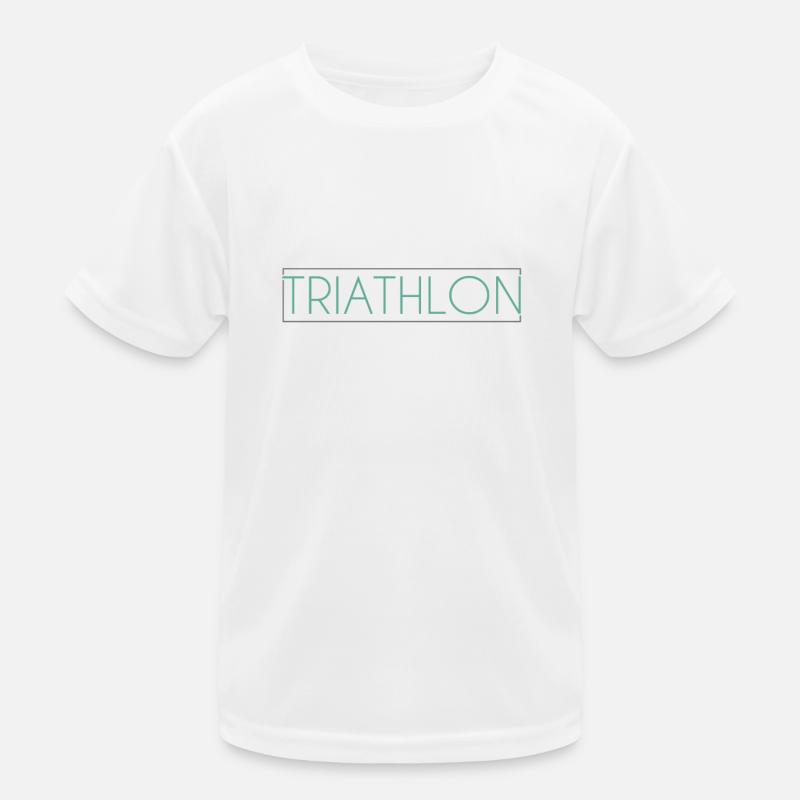 Triathlon Schriftzug Kinder Funktions-T-Shirt