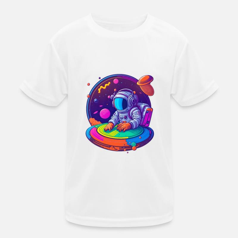 DJ Astronaute Rétro T-shirt sport Enfant