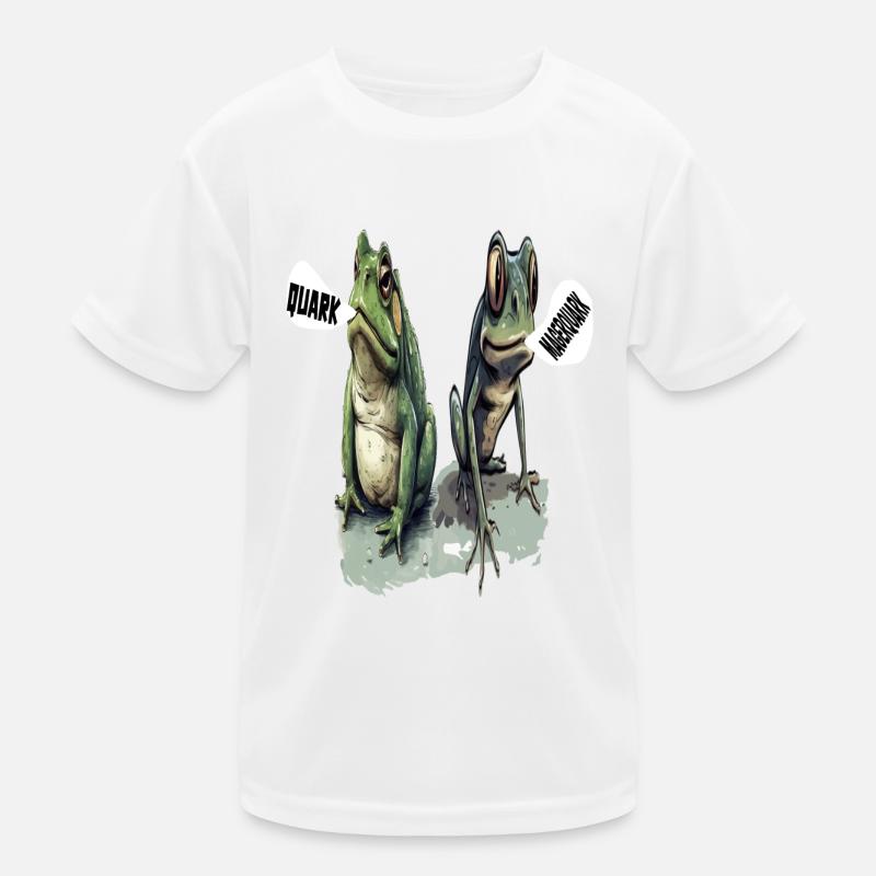 frog tadpole curd curd diet low-fat quark pun Kids Functional T-Shirt