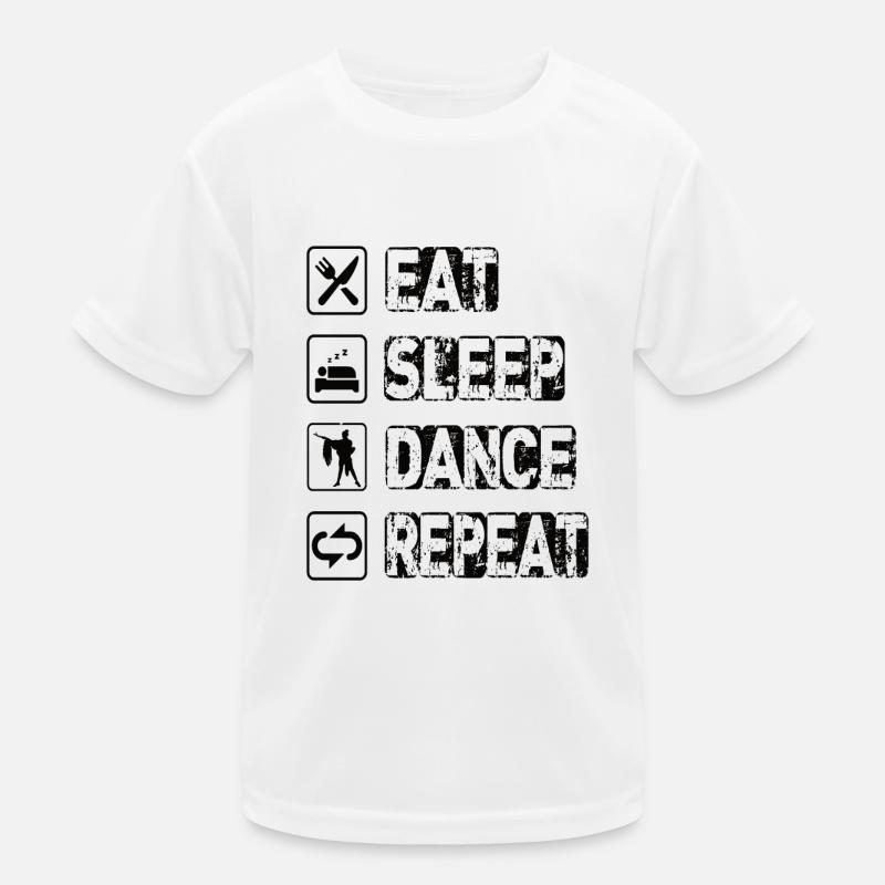 Eat Sleep Dance Repeat Kids Functional T-Shirt