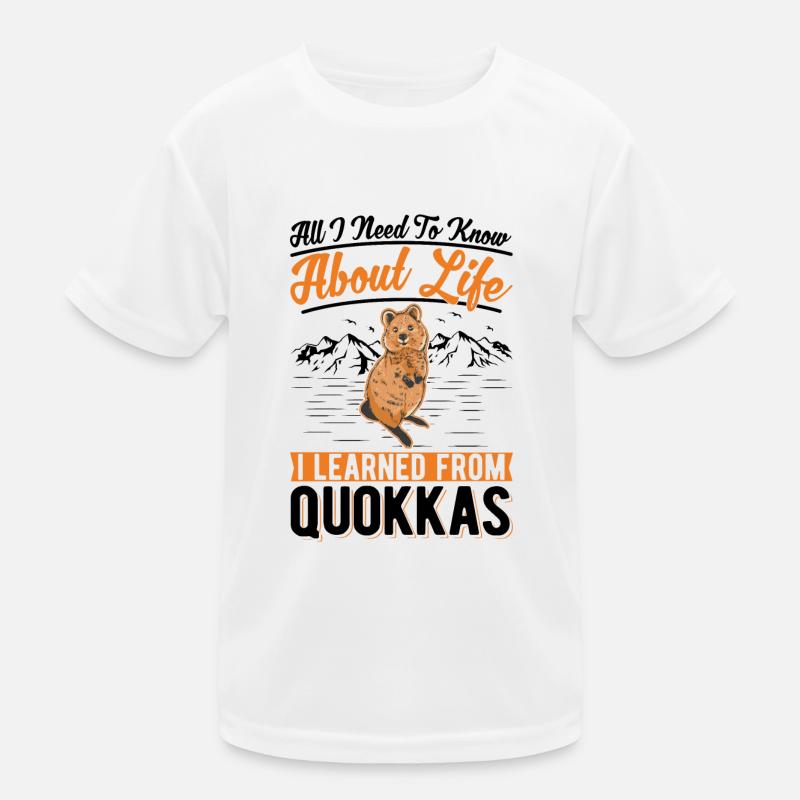 Quokka Gift Kangourou à queue courte T-shirt sport Enfant