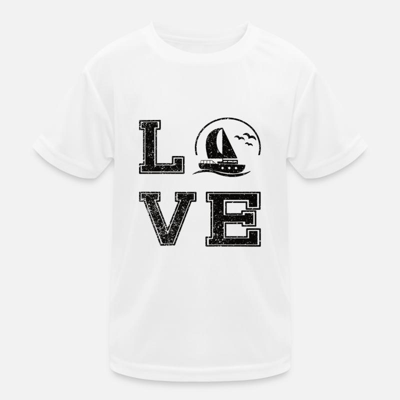 Sailing Sailboat Sailing Sailing Sailing Ship Kids Functional T-Shirt