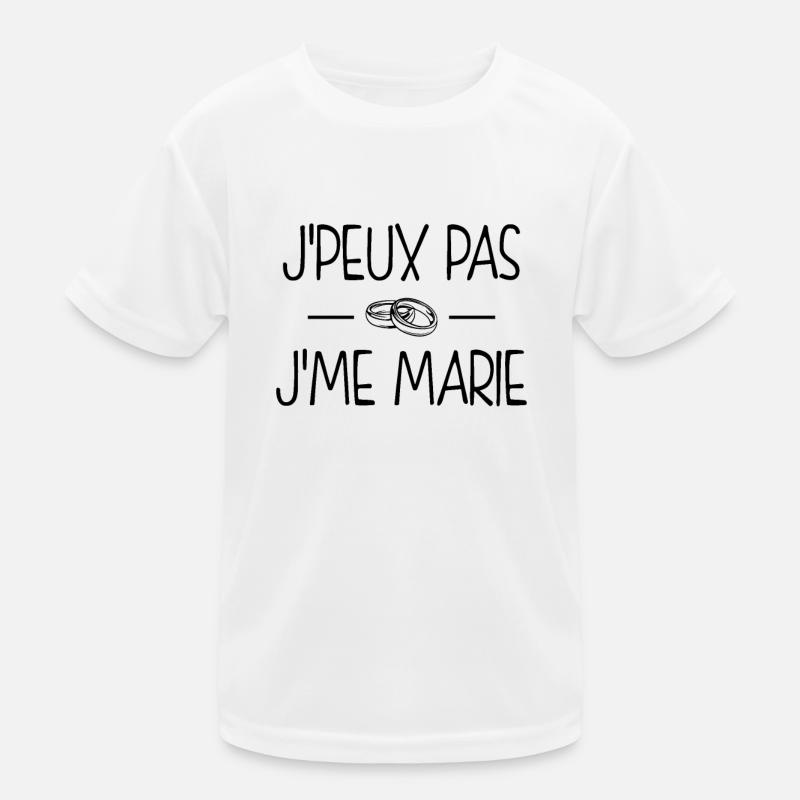 Cadeau mariage EVJF EVG T-shirt sport Enfant