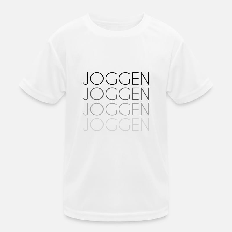 Jogging lettering Kids Functional T-Shirt