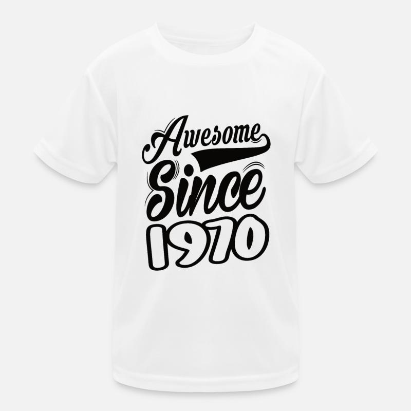 Awesome Since 1970 Kids Functional T-Shirt