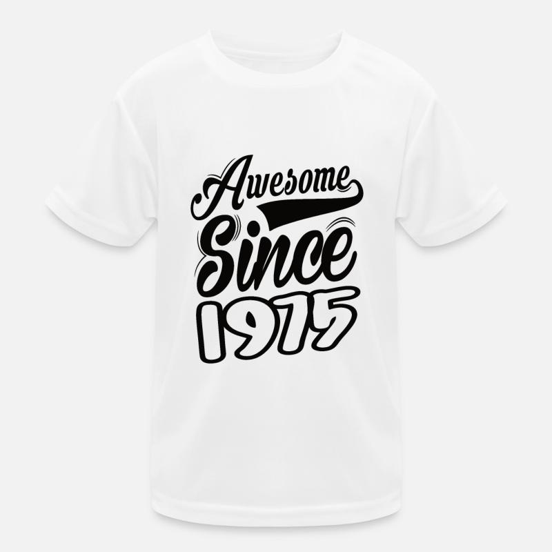Awesome Since 1975 Kinder Funktions-T-Shirt