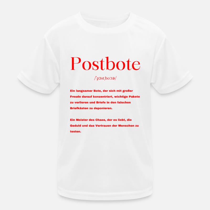 Postbote Definition Kinder Funktions-T-Shirt