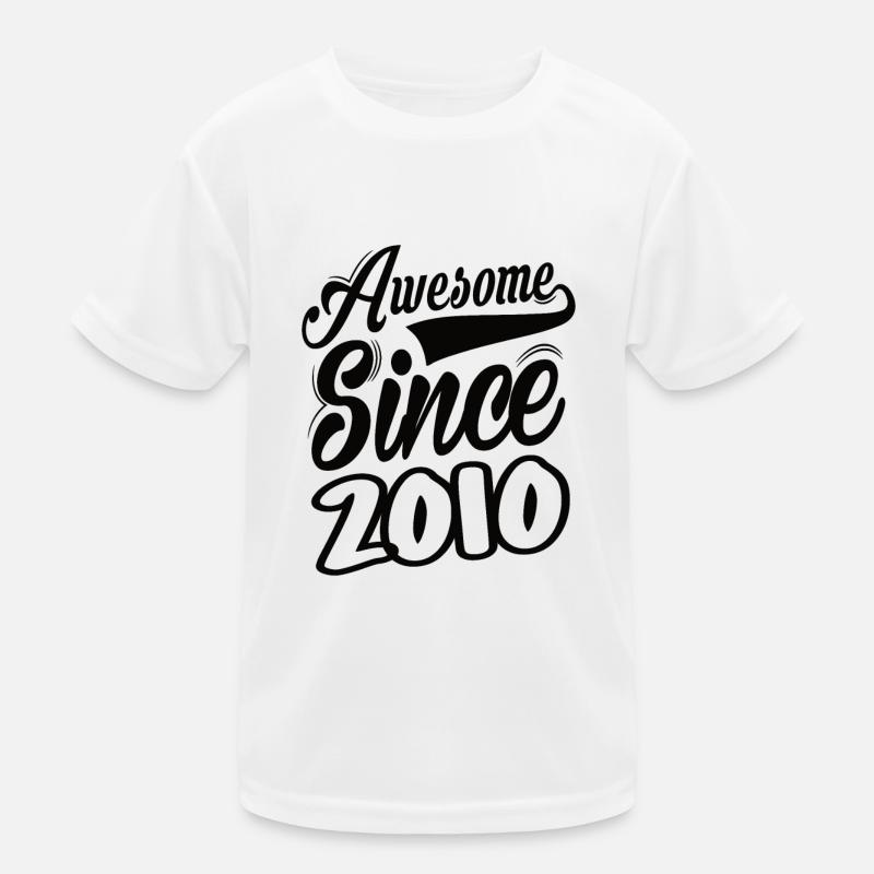 Awesome Since 2010 Kinder Funktions-T-Shirt