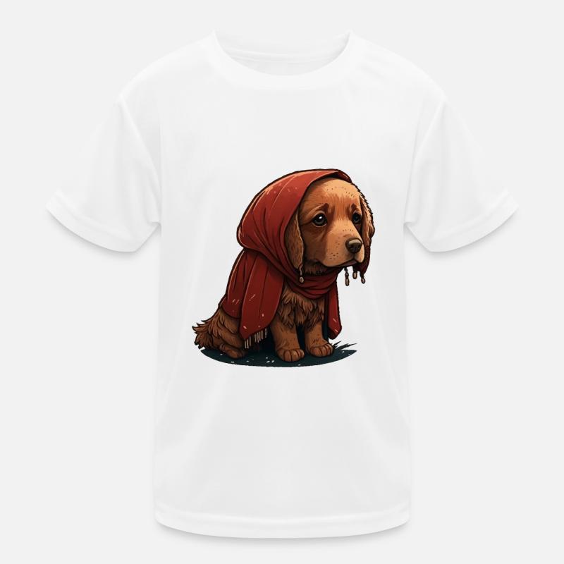 Chien mignon et triste T-shirt sport Enfant