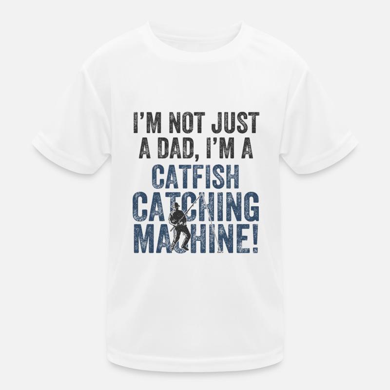 Prises de papa - pêche au poisson-chat T-shirt sport Enfant