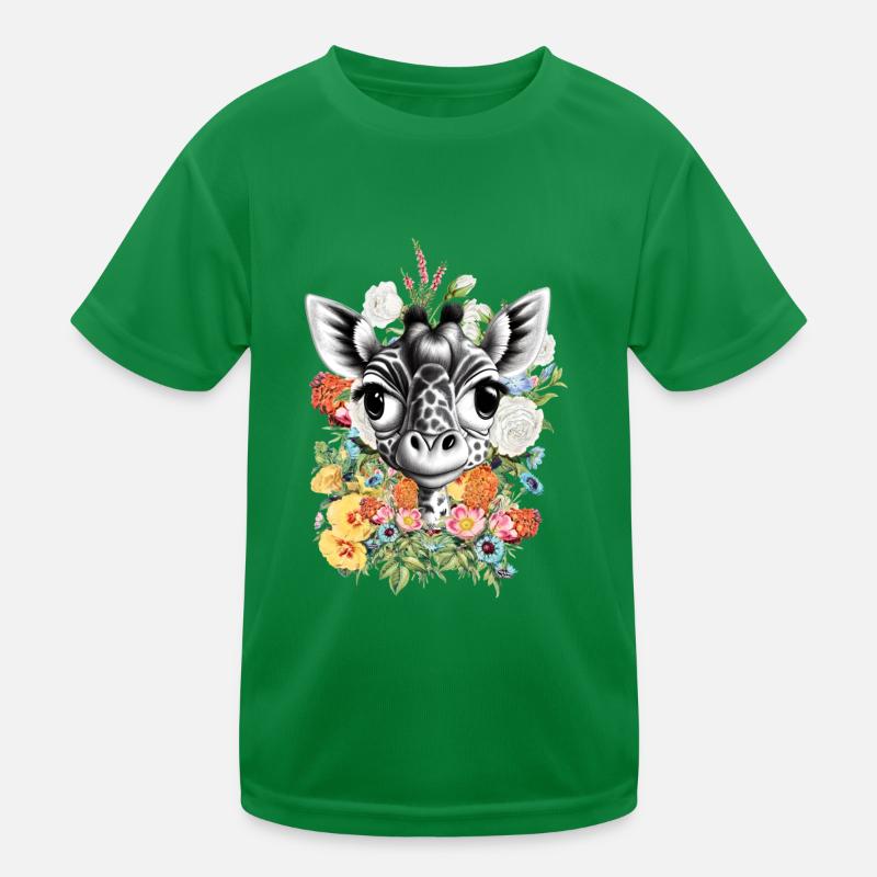 Giraffe Kinder Funktions-T-Shirt