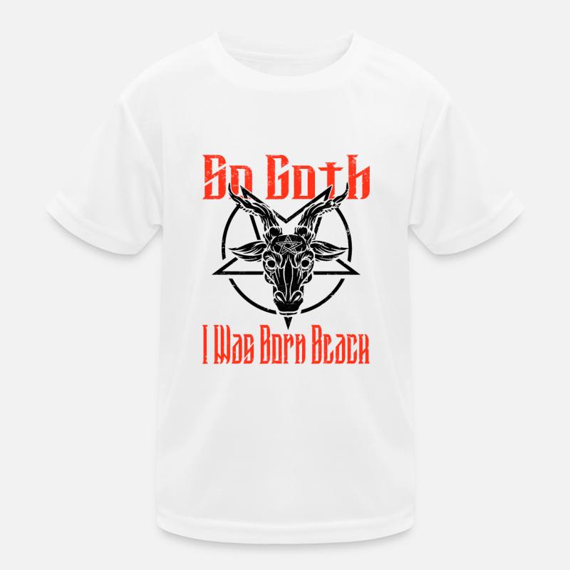 Satan Beelzebub Devil Gothic Pentagram Mystical Kids Functional T-Shirt