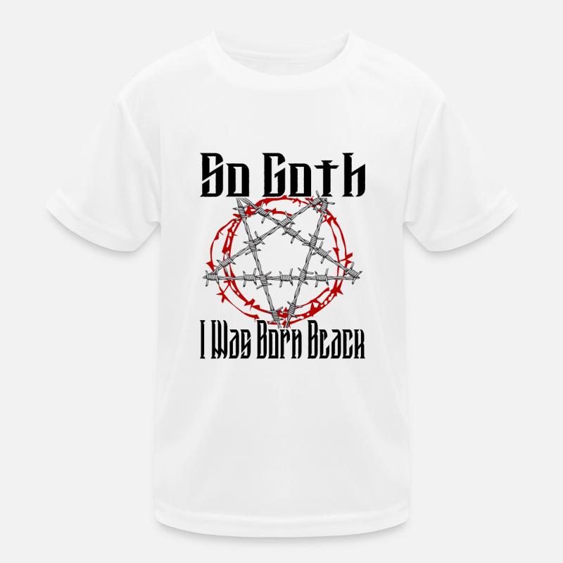 Satan Beelzebub Devil Gothic Pentagram Mystical Kids Functional T-Shirt