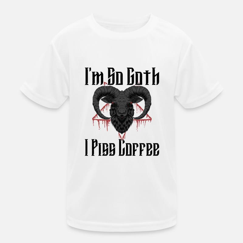 Satan Beelzebub Devil Gothic Pentagram Mystical Kids Functional T-Shirt