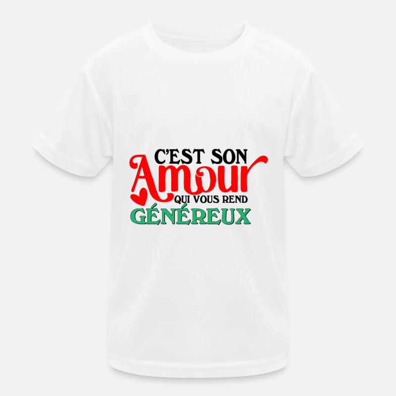 C'est son amour T-shirt sport Enfant