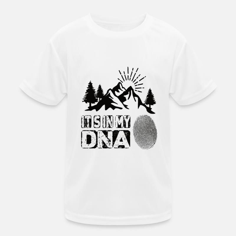 Hiking Its In My Dna Kids Functional T-Shirt