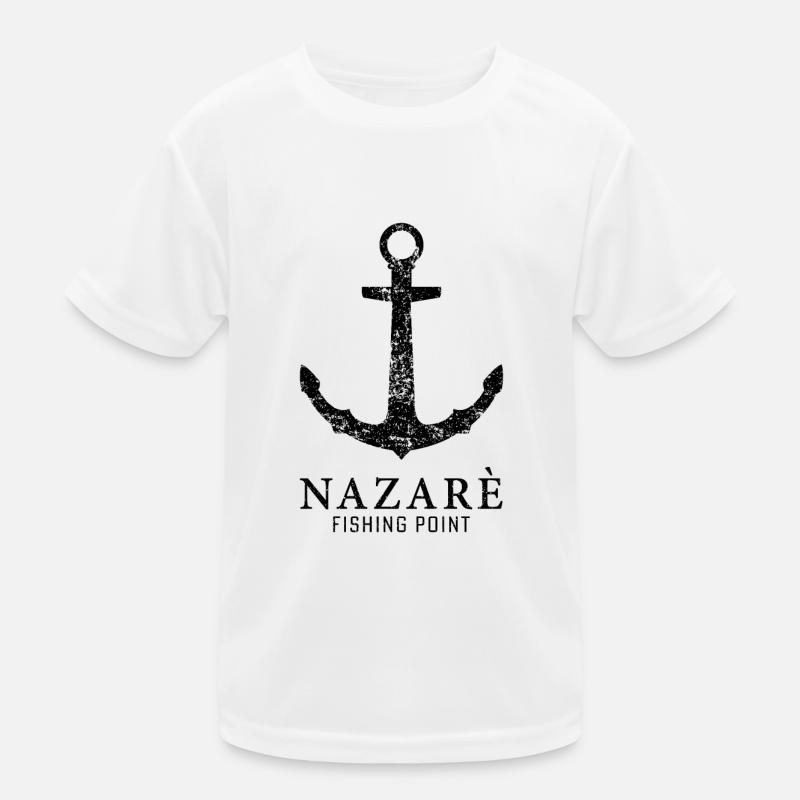Port d’ancrage du point de pêche de Nazare T-shirt sport Enfant