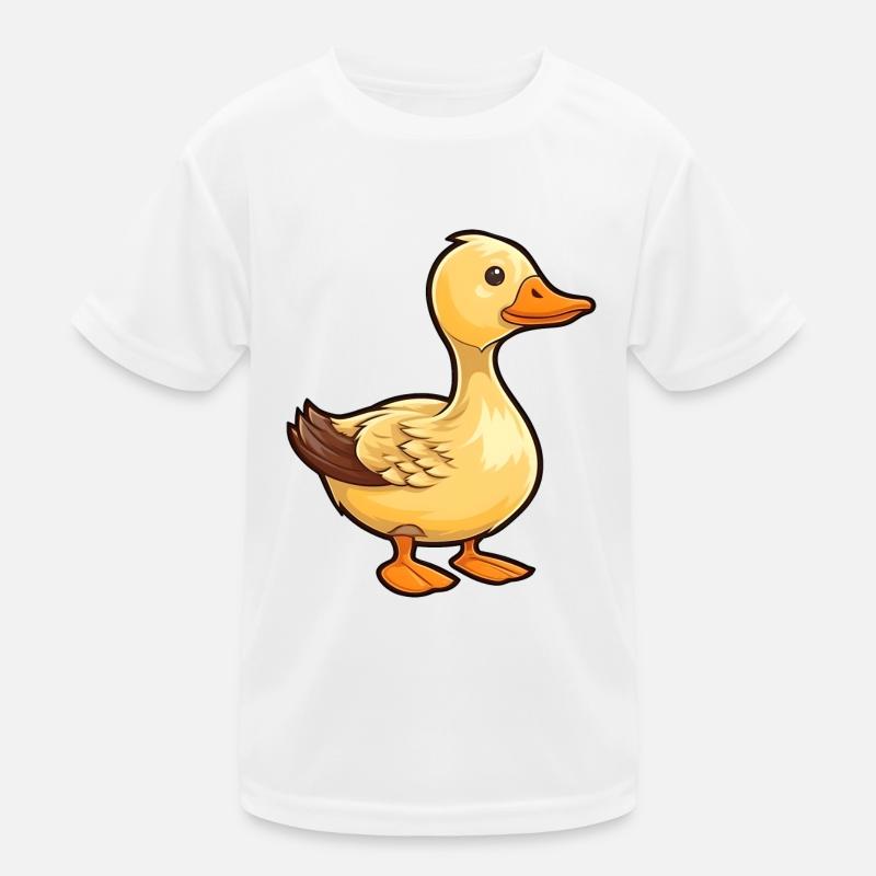 Little duck in comic style Kids Functional T-Shirt