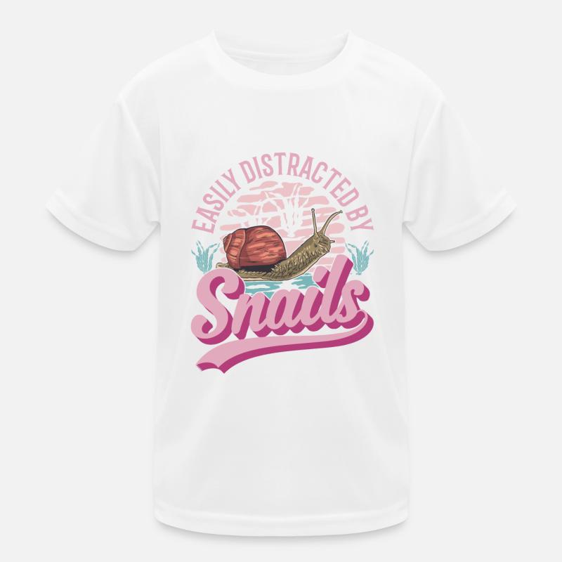 Schnecke Geschenk Weinbergschnecke Kinder Funktions-T-Shirt