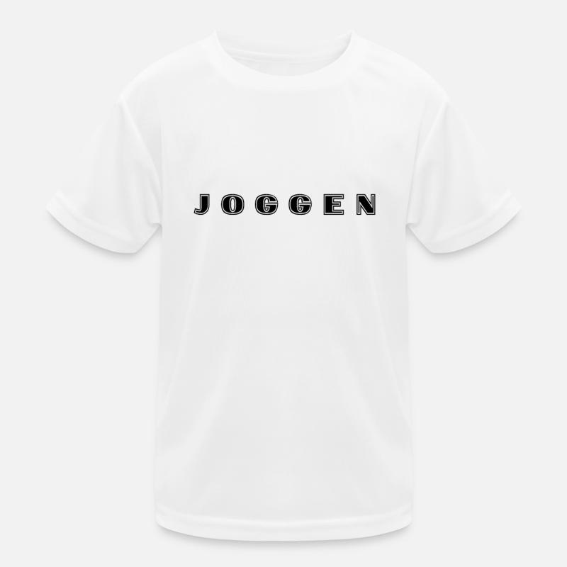 Jogging lettering Kids Functional T-Shirt