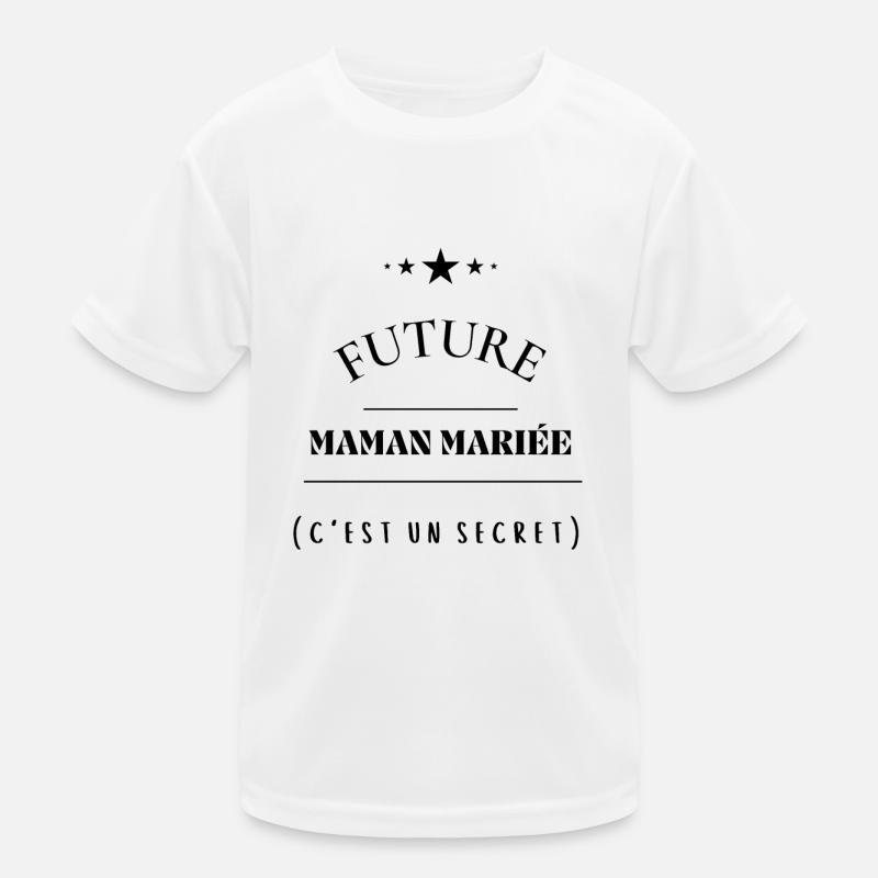 Future maman mariée - demande mariage T-shirt sport Enfant