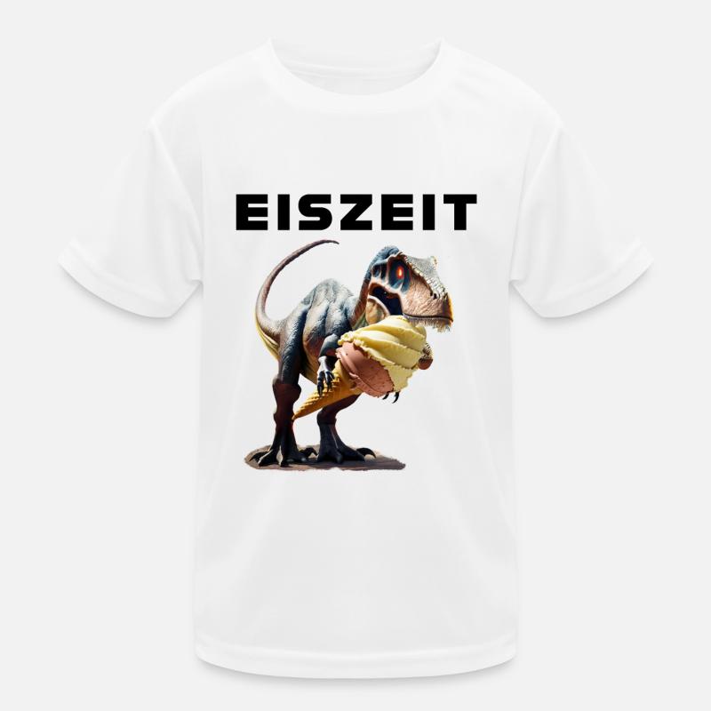 Eiszeit mit Dinosaurier Kinder Funktions-T-Shirt