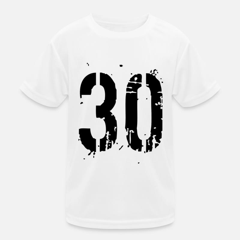 30 Nombre 30 T-shirt sport Enfant