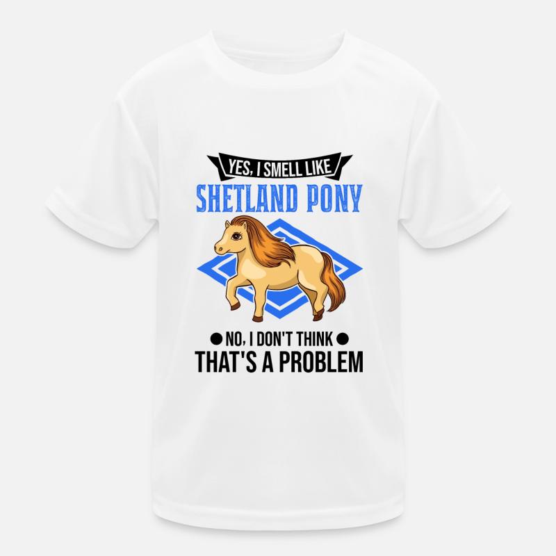 Shetland Pony Geruch Geschenk Shetty Kinder Funktions-T-Shirt