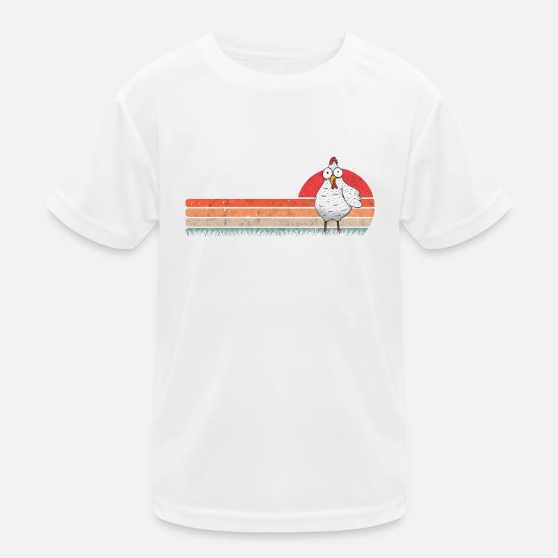 Poulet Rétro Poulet Vintage T-shirt sport Enfant