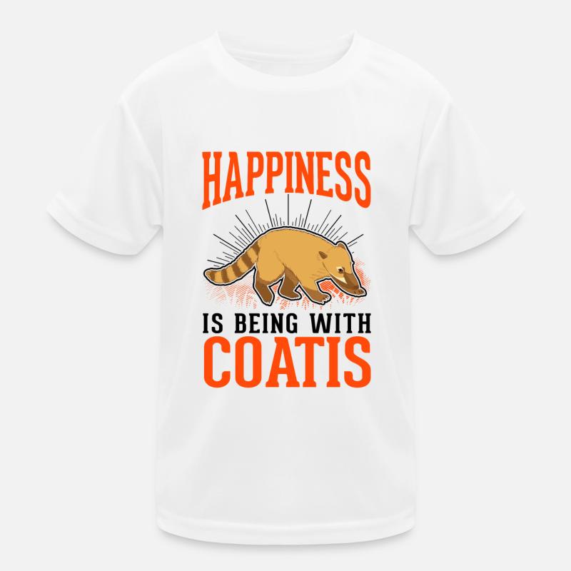 Coati Lucky Proboscis Coati Kids Functional T-Shirt