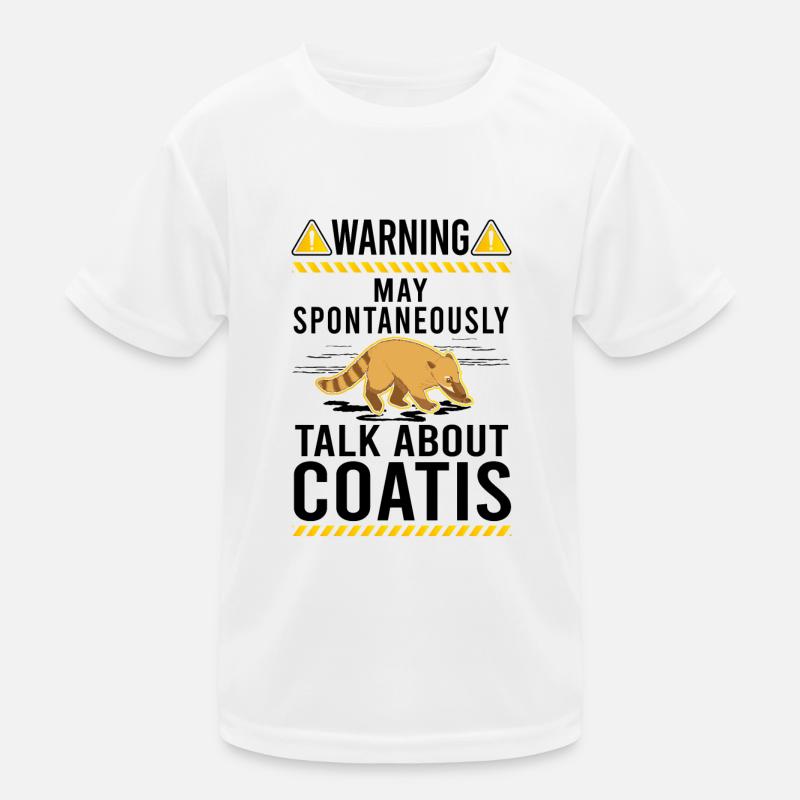 Warning coati proboscis Coati Kids Functional T-Shirt