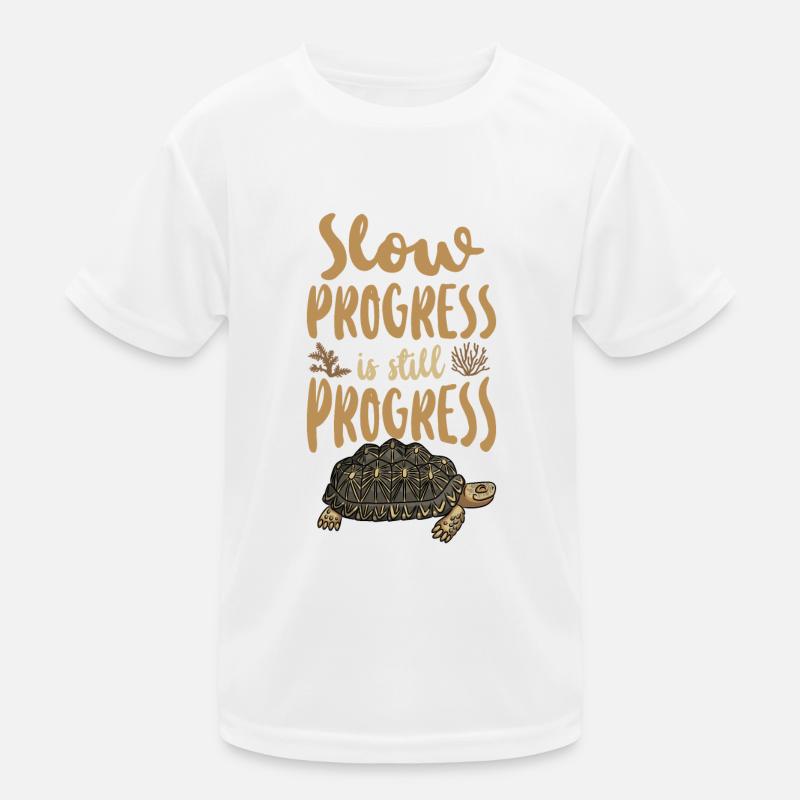 Sea Turtle Tortoise Slow Progress Kinder Funktions-T-Shirt