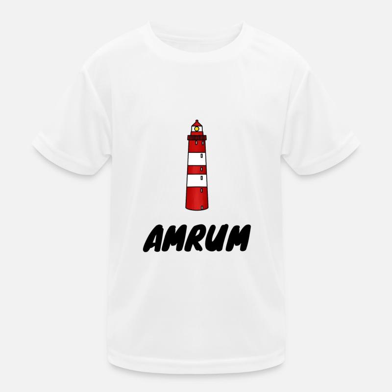 Leuchtturm Amrum Kinder Funktions-T-Shirt