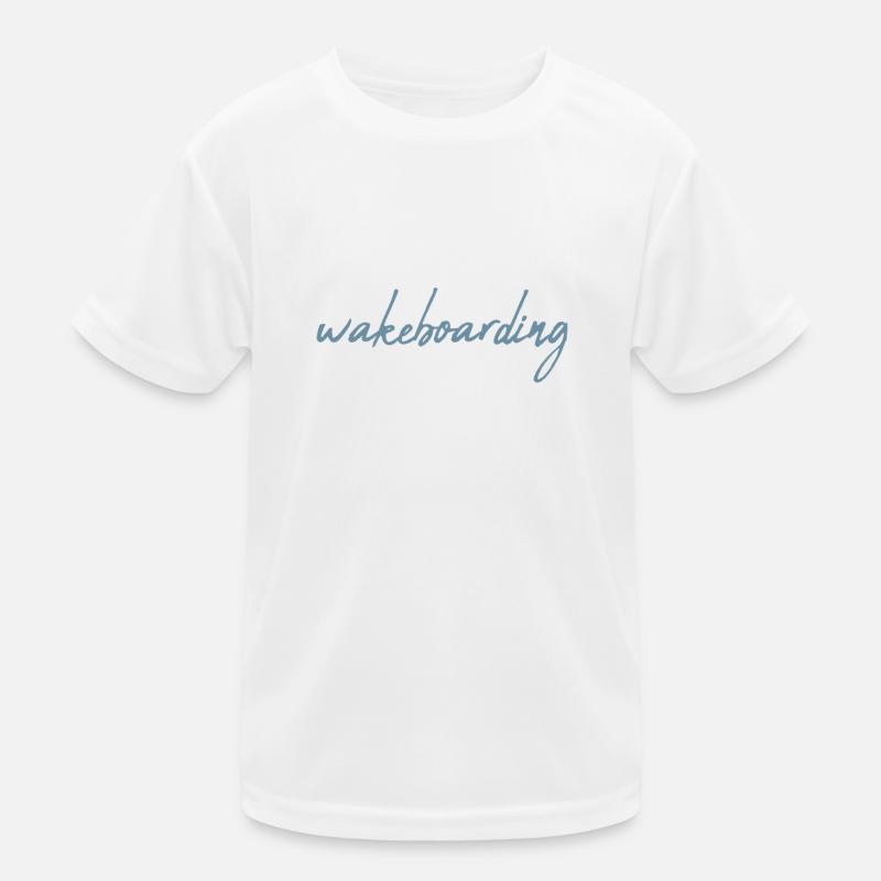 Wakeboarding Kinder Funktions-T-Shirt