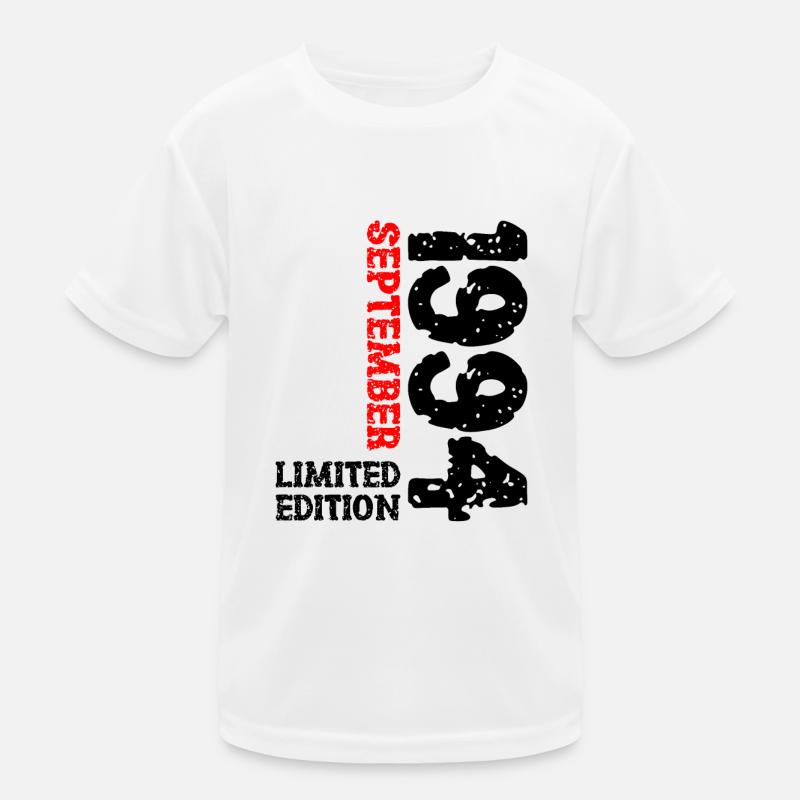 1994 Septembre Edition Limitée 29th Birthday Deco T-shirt sport Enfant