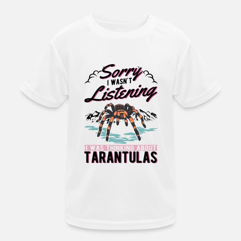 Tarantel Geschenk Spinne Tarantula - Kinder Funktions-T-Shirt - Weiß