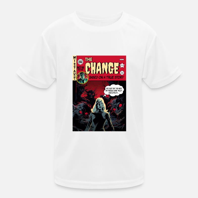 Retro Horror Comic - Le changement T-shirt sport Enfant