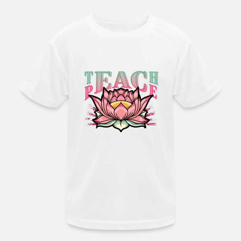 Enseigner la paix T-shirt sport Enfant